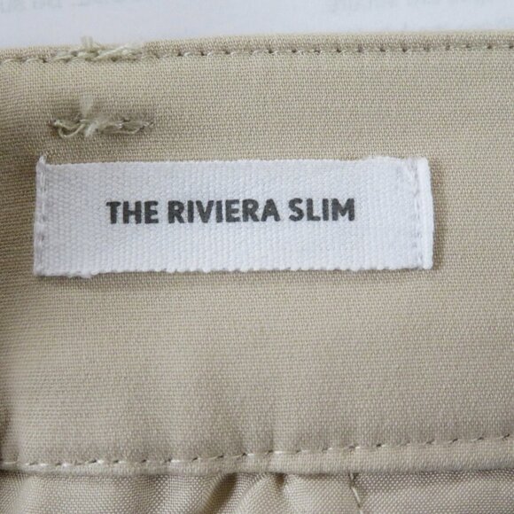 LOFT 6P Riviera Slim Cropped Pants Beige Solid - Picture 6 of 7